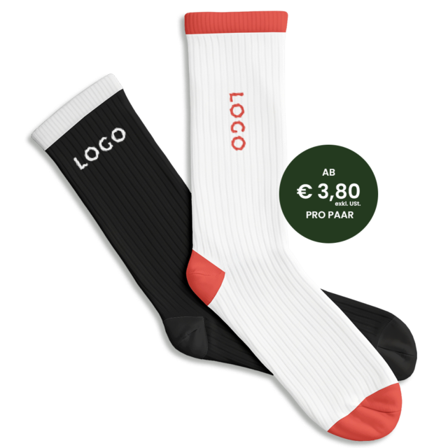 Socken mit Logo
